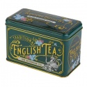 NEW ENGLISH TEAS BREAKFAST TEA DARK GREEN VICTORIAN TIN 40 TB