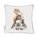 WRENDALE DESIGNS CUSHION PIGGY IN THE MIDDLE