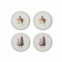 WRENDALE DESIGNS COASTERS ROUND SET OF 4