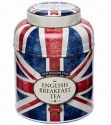 NEW ENGLISH TEAS BREAKFAST TEA RETRO UNION JACK TEA CADDY 80 TEABAGS