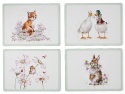 WRENDALE DESIGNS WILD FLOWERS LARGE SET OF PLACEMATS X 4