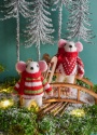 GISELA GRAHAM CHRISTMAS FELT & FABRIC DECORATIONS