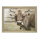 LAP TRAY SWISS COW WITH BELL
