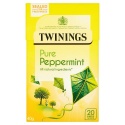 TWININGS PURE PEPPERMINT 20 TEA BAGS