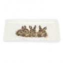 WRENDALE DESIGNS RECTANGULAR TRAY RABBITS