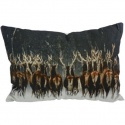 CUSHION RUNNING DEER CANVAS