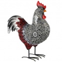 STANDING ROOSTER BLACK, WHITE & RED