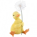 SITTING DUCKLING WITH DANDELION RESIN