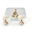 WRENDALE DESIGNS 2 MUG & TRAY SET LOVELY MUM