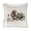 WRENDALE DESIGNS CUSHION GROWING OLD TOGETHER DOGS