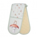 WRENDALE DESIGN DOUBLE OVEN GLOVE GARDEN FRIENDS
