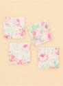 GISELA GRAHAM LEMON ROSE GARDEN COASTERS