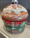 THE SILVER CRANE COMPANY LARGE CUPCAKE XMAS PUDDING TIN