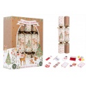 CHRISTMAS CRACKER FAMILY 10 GOLD REINDEER & CHRISTMAS TREE