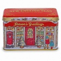 NEW ENGLISH TEAS SEASON'S GREETINGS AFTERNOON TEA TIN 40