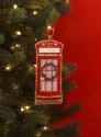 GISELA GRAHAM FABRIC LONDON TELEPHONE BOX ORNAMENT