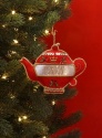 GISELA GRAHAM FABRIC LONDON TEA POT ORNAMENT