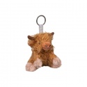 WRENDALE DESIGNS KEYRING PLUSH HIGHLAND COW