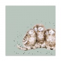 WRENDALE DESIGNS OWL TOGETHER LUNCH NAPKIN