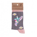 WRENDALE DESIGNS LADIES SOCK WISTERIA WISHES BIRD