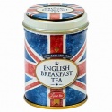 NEW ENGLISH BREAKFAST TEA RETRO UNION JACK MINI TIN LOOSE TEA