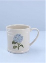 GISELA GRAHAM LARGE STONEWARE MUG BLUE HYDRANGEA