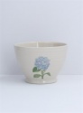 GISELA GRAHAM STONEWARE BOWL BLUE HYDRANGEA