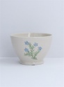 GISELA GRAHAM STONEWARE BOWL FORGET-ME-NOT