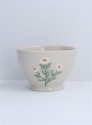 GISELA GRAHAM STONEWARE BOWL MARGUERITE DAISY