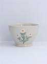 GISELA GRAHAM STONEWARE BOWL MARGUERITE DAISY