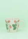 GISELA GRAHAM STONEWARE MUG STRAWBERRIES