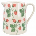 GISELA GRAHAM LARGE STONEWARE STRAWBERRIES JUG