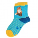 WRENDALE DESIGNS CHILDRENS BORN TO BE WILD FOX SOCKS SIZE
