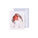 WRENDALE DESIGNS JOLLY ROBIN MINI CARD
