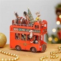 SANTA'S BUS 3D CARD