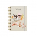 WRENDALE DESIGNS SLEEPING ON THE JOB SPIRAL BOUND NOTEBOOK A5