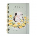 WRENDALE DESIGN DANDY DAY GUINEA PIG SPIRAL BOUND NOTEBOOK A4
