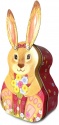 SILVER CRANE COMPANY BUNNY RABBIT TIN RED