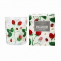 GISELA GRAHAM STRAWBERRY BOXED SCENTED CANDLE IN A POT SMALL