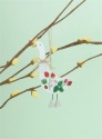 GISELA GRAHAM GOOSE WITH STRAWBERRIES WOODEN HANGER