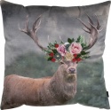 CUSHION DEER WITH FLOWER CROWN
