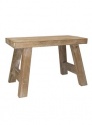 GISELA GRAHAM NATURAL WOOD DECORATIVE BENCH