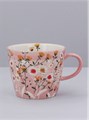 GIZELA GRAHAM STONEWARE MUG PINK WILD DAISY