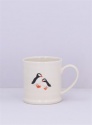 GISELA GRAHAM STONEWARE MUG PUFFINS
