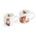 WRENDALE DESIGNS THE FOXES PARENT & CHILD MUG SET