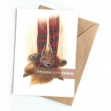 DOUBLE CARD WITH ENVELOPE SKYDIVING IN SCOTLAND
