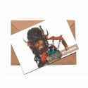 DOUBLE CARD WITH ENVELOPE HIGHLAND PIPER