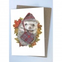 DOUBLE CARD WITH ENVELOPE AUTUMN IN AIRDRIE