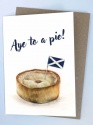 DOUBLE CARD WITH ENVELOPE SCOTCH PIE
