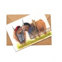 DOUBLE CARD WITH ENVELOPE COO LA LA